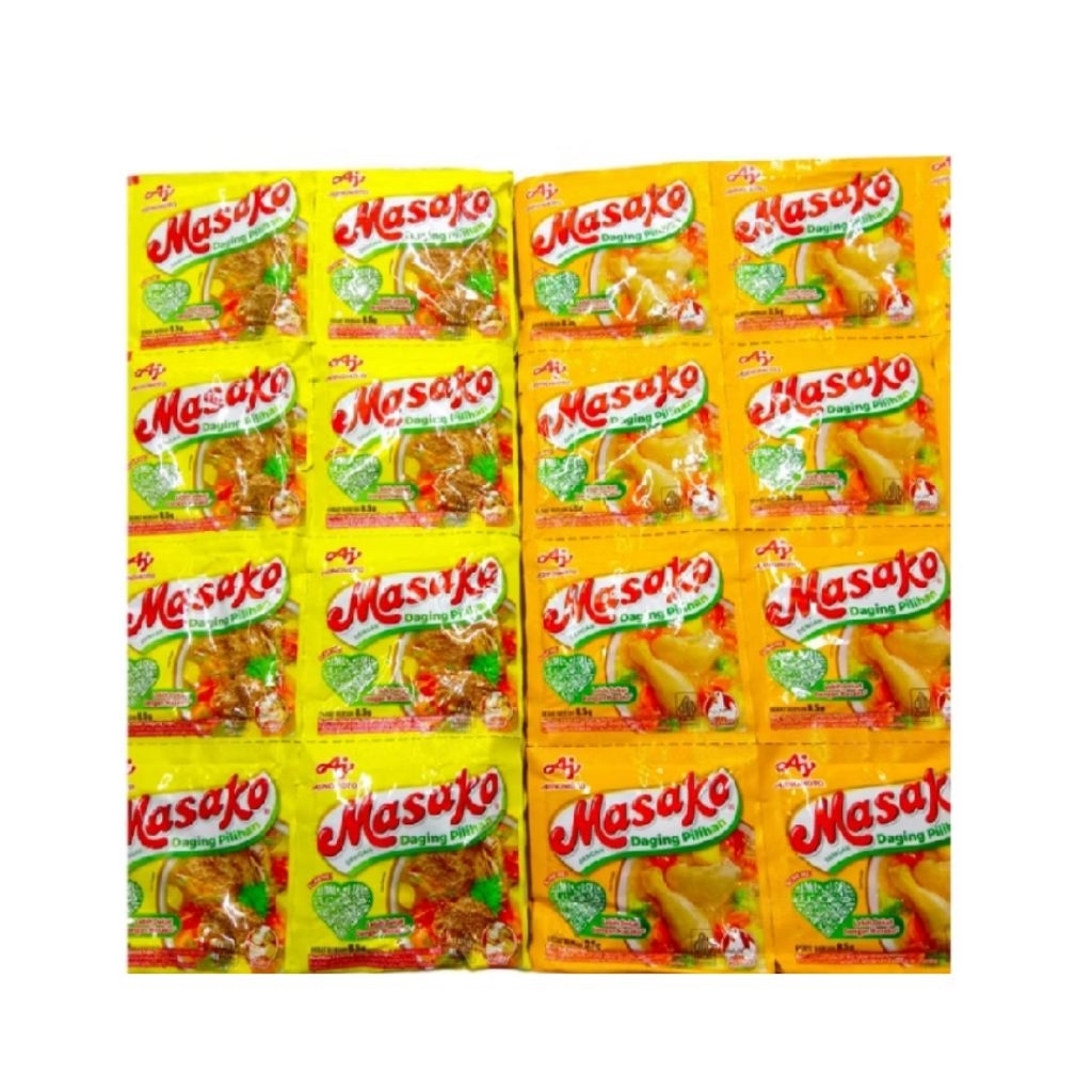 

Masako Bumbu masak 2 variant 1 renceng isi 24pcs