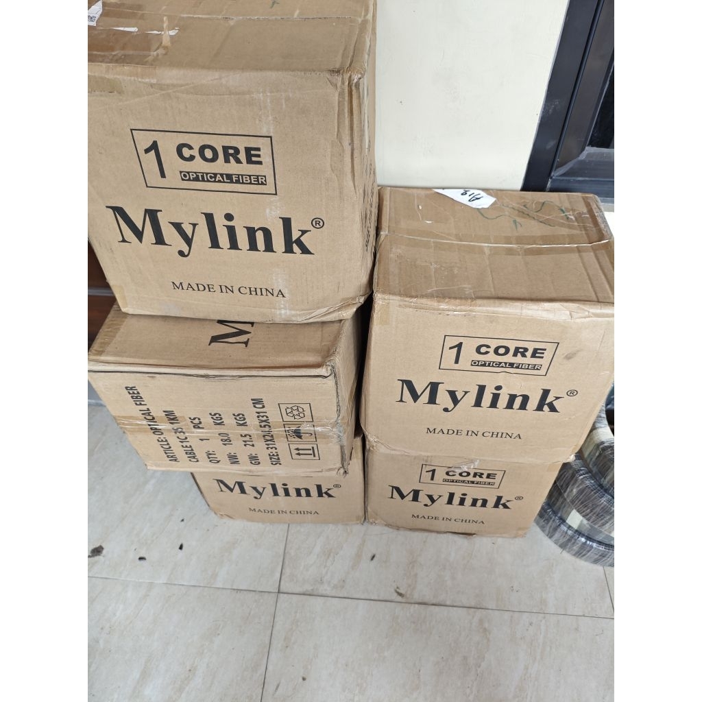 kabel fiber optik 1 core 3 seling 1000m mylink