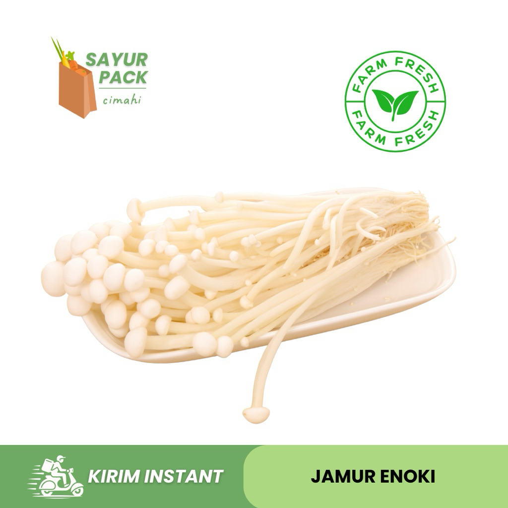 

JAMUR ENOKI 1 bungkus | jamur enoki premium halal | sayur instant cimahi