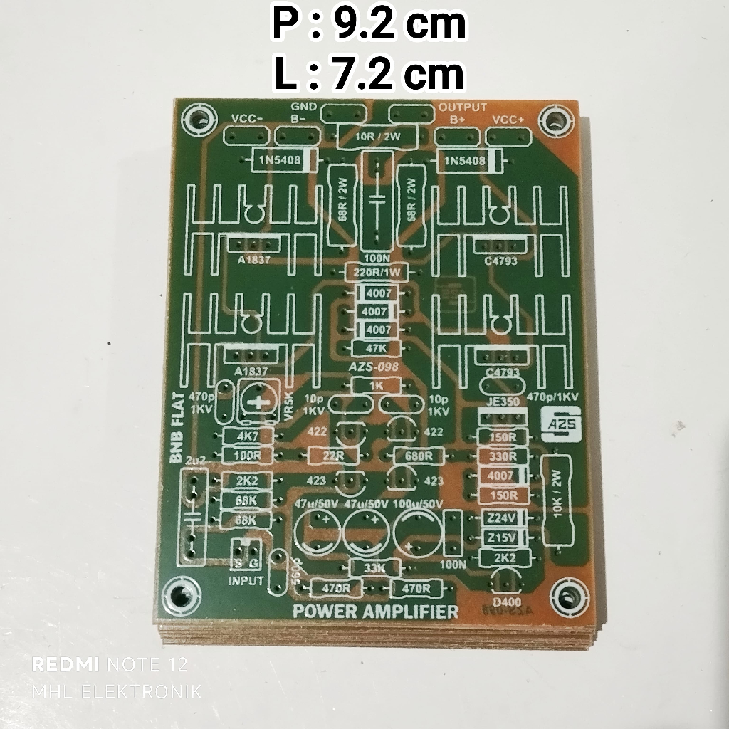 PCB Driver Power Amplifier BNB TEF