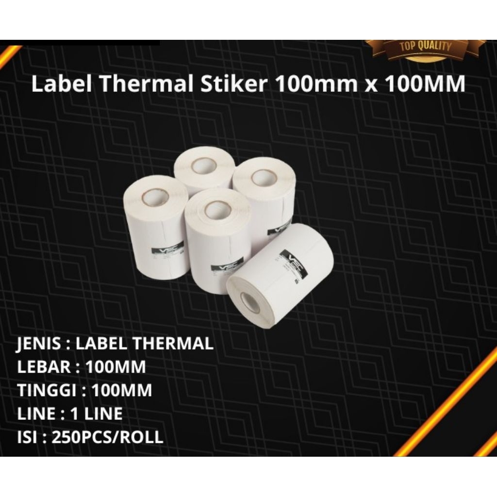 

Thermal Lebel 100mmx100mm isi 250pcs