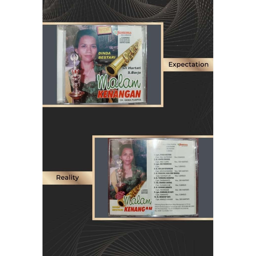 CD audio keroncong malam kenangan