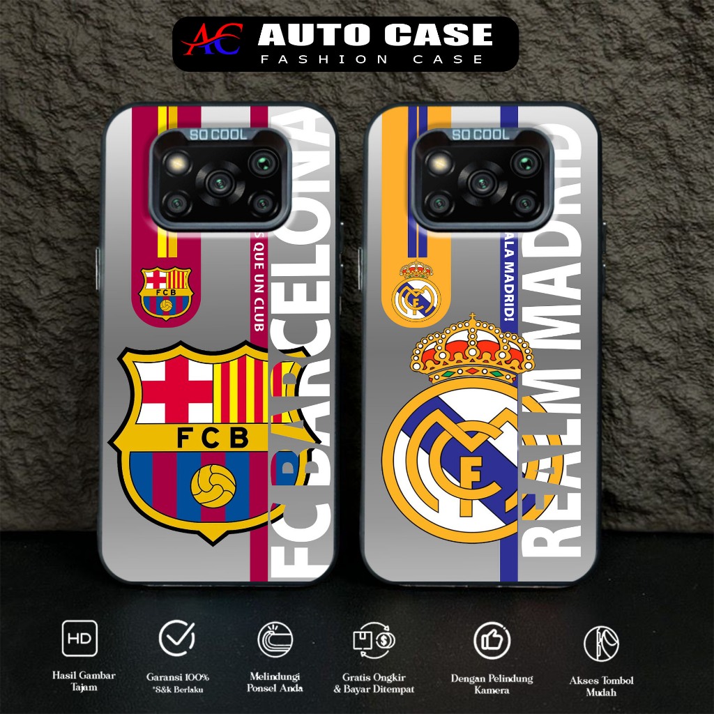 Premium Matte POCO X3 X3 NFC X3 PRO Motif FTBL Hard Casing Hp Auto Case Case Socool IMD Softcase Hp