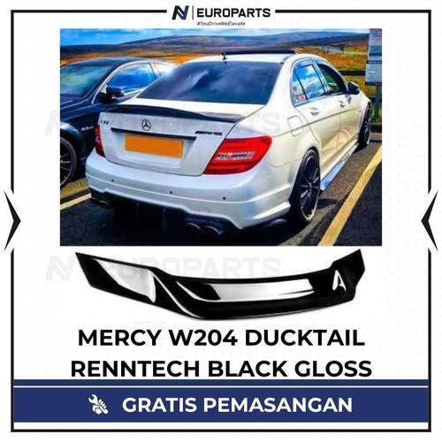 W204 DUCKTAIL RENNTECH BLACK GLOSS | SPOILER BELAKANG MERCEDES W204 RENNTECH BLACK GLOSS