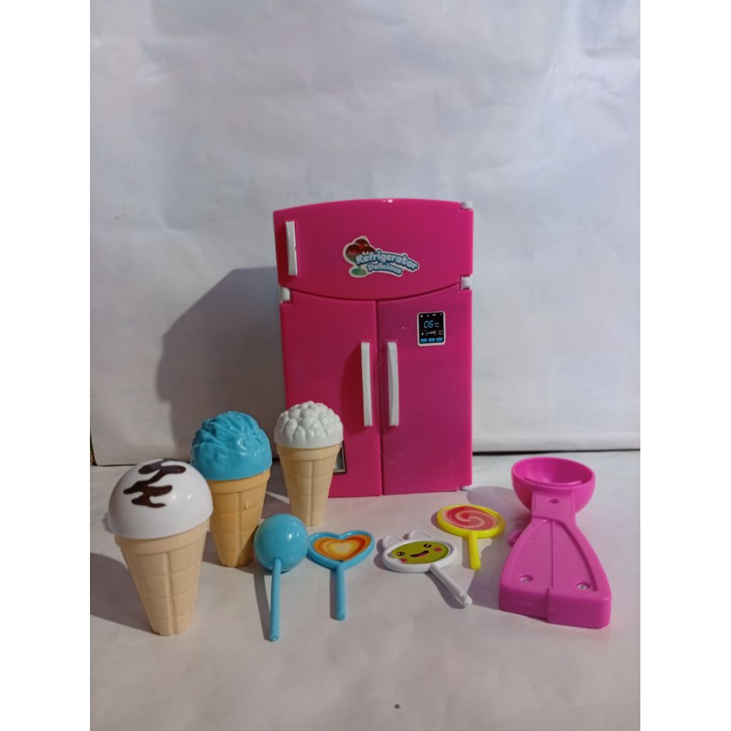 Mainan Kulkas 3 Pintu