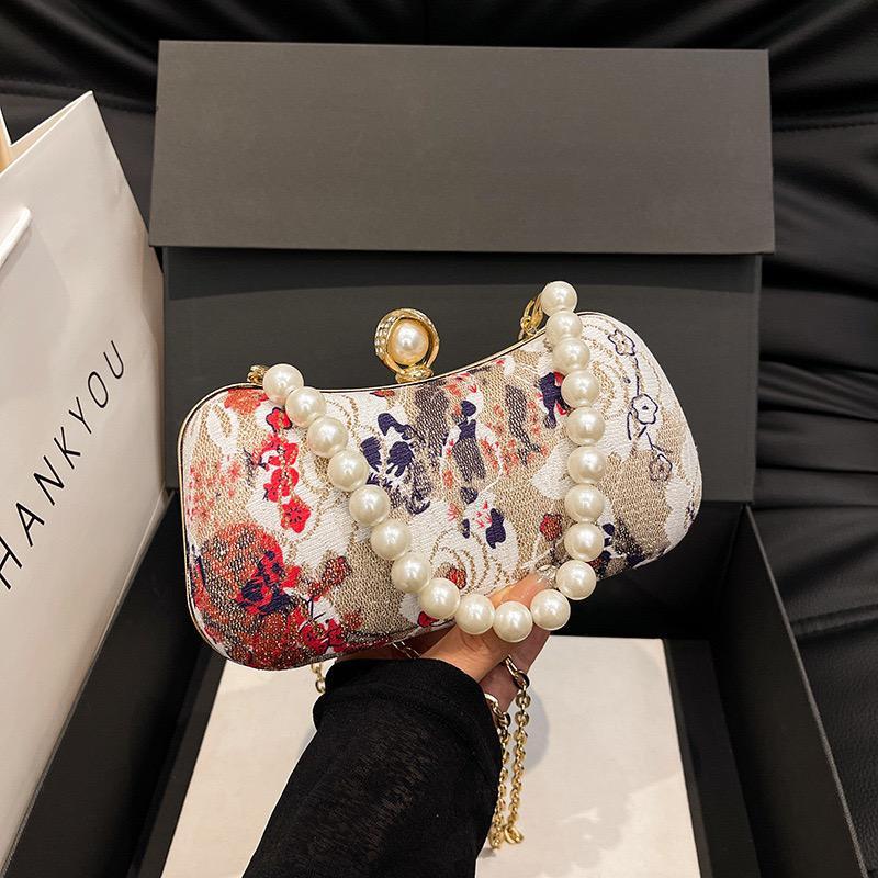 MARDIBAG IMPORT - GT2196 Clutch Wanita Mewah Murah Import Premium Tas Pesta Tali Mutiara Tas Party