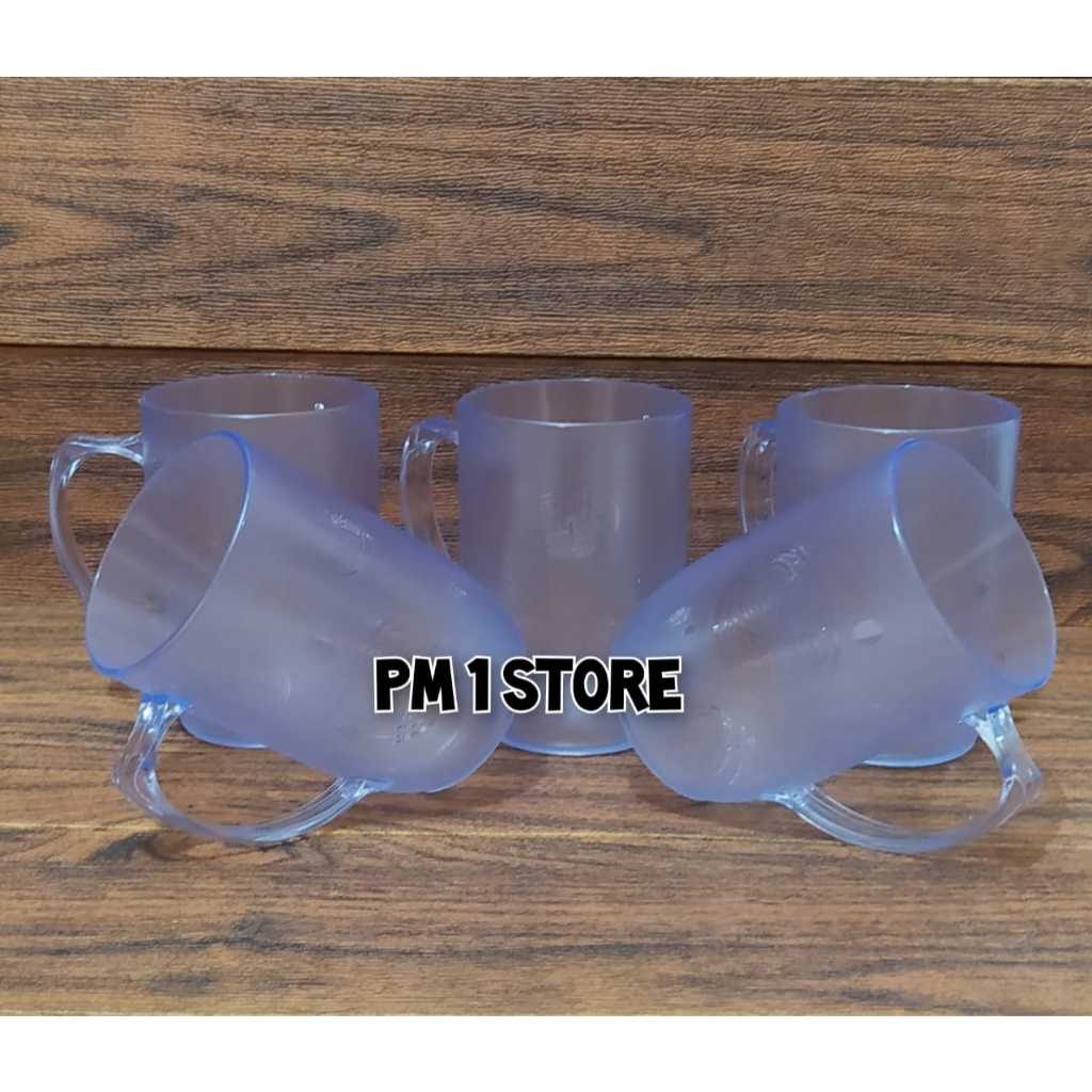 GELAS MOTIF JERUK PLASTIK MIKA KRISTAL AKRILIK / GELAS ES TEH MANIS