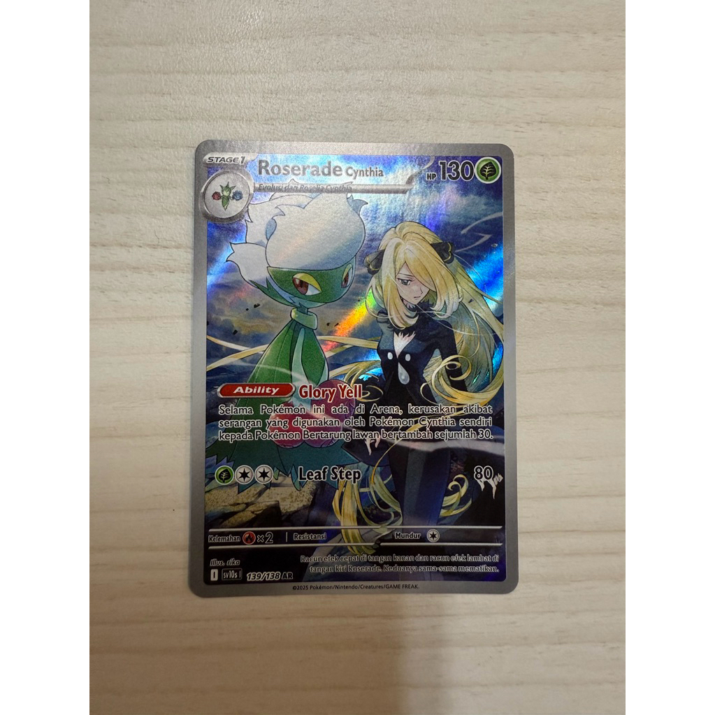Roserade Cynthia AR Pokemon TCG Indonesia