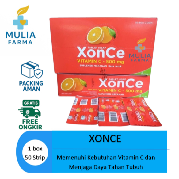 Xonce Vitamin C 500 mg Tablet 1 Box