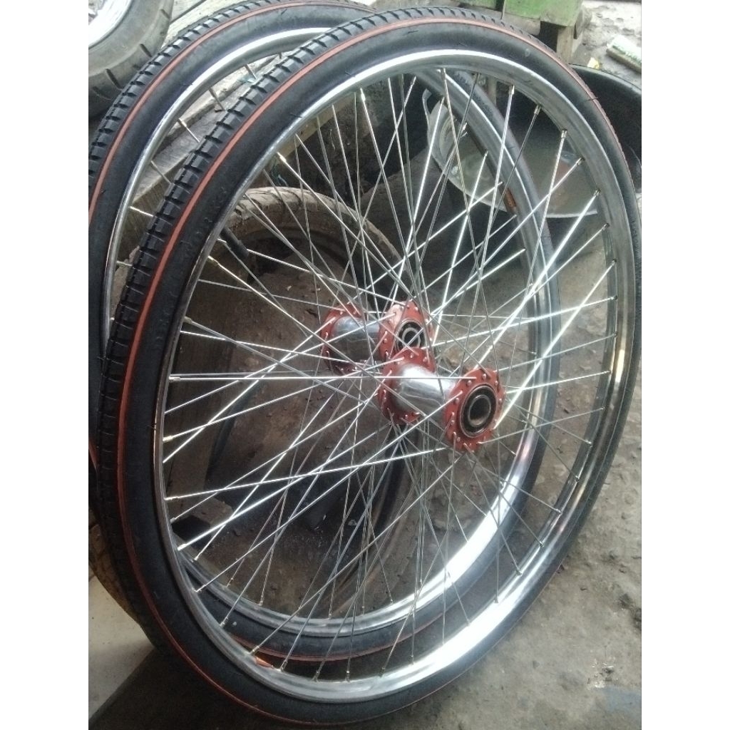 HANYA RODANYA SAJA, TANPA AS, RODA GEROBAK VELG BECAK