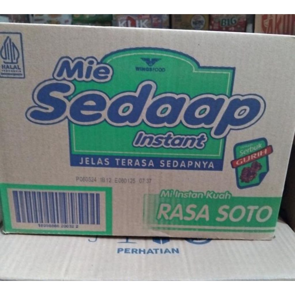 

Mie Sedaap Soto 1 dus isi 40biji