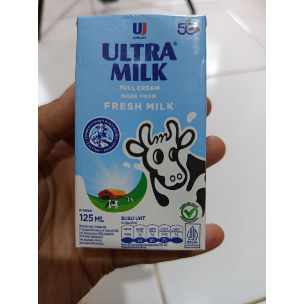 

Susu Ultra Putih Kecil 125ml
