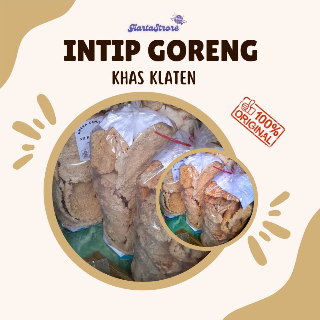 

Intip Goreng Asin Gurih Renyah Khas Klaten kemasan 500gr/Intip Ketel Goreng