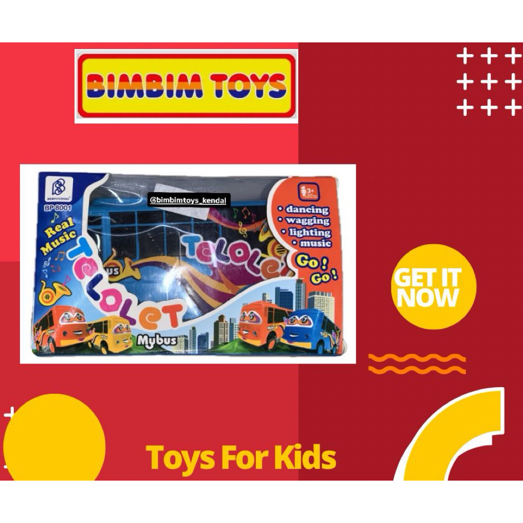 MAINAN ANAK BIS TELOLET BP-8001, MAINAN BIS MUSIK BERGERAK TELOLET