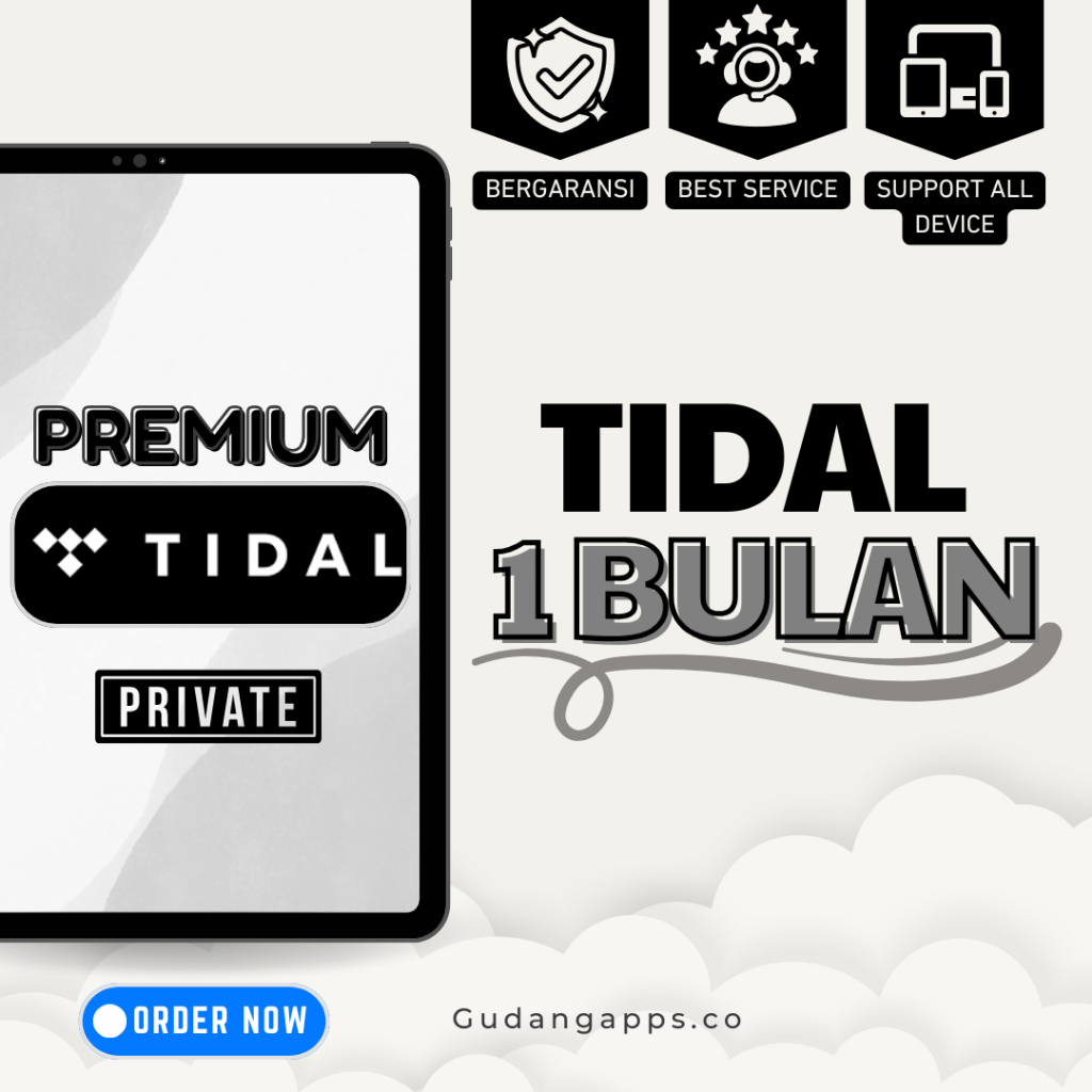 Tidal Music Hifi Plus Premium 1 Bulan Bergaransi