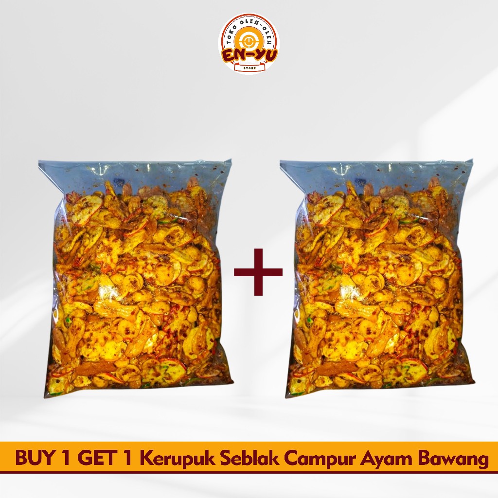 

BELI 1 GRATIS 1 KERUPUK SEBLAK CAMPUR PEDAS CIKRUH GURIH RASA AYAM BAWANG