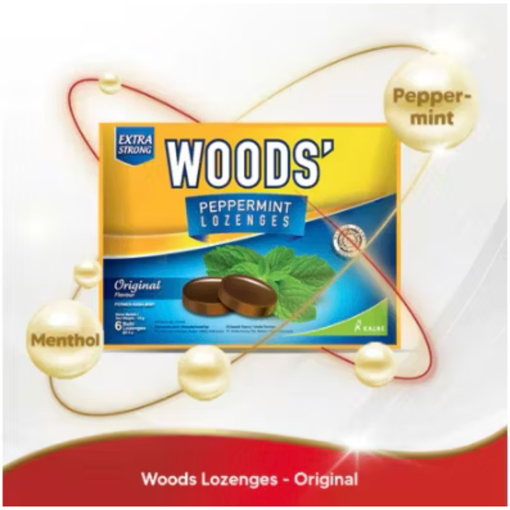 

Woods Permen Lozenges Sachet- Melegakan Tenggorokan & Meredakan Batuk