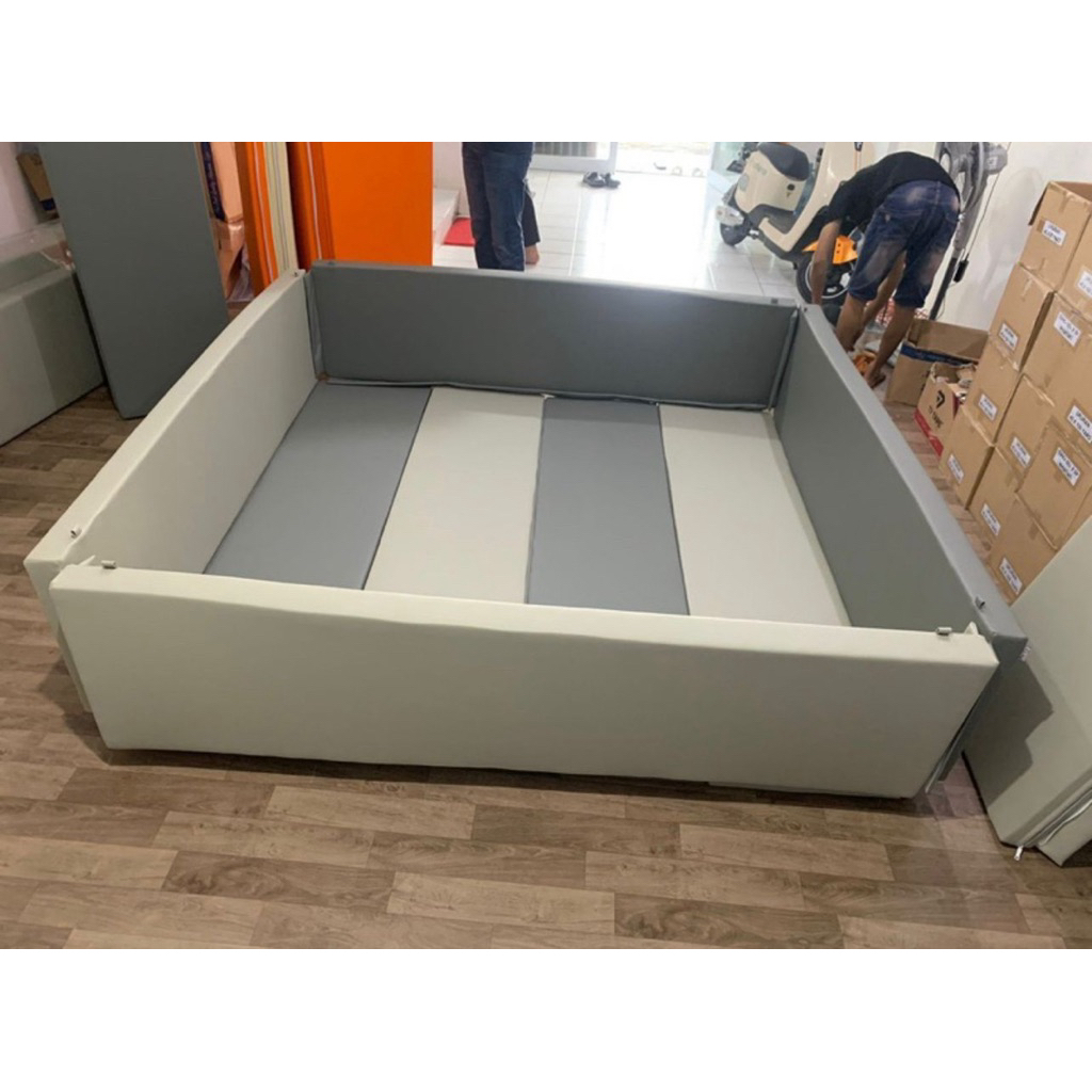 Bumper box bayi playmat matras bermain bayi - pengaman bayi tempat mandi bola Full busa pengaman - B