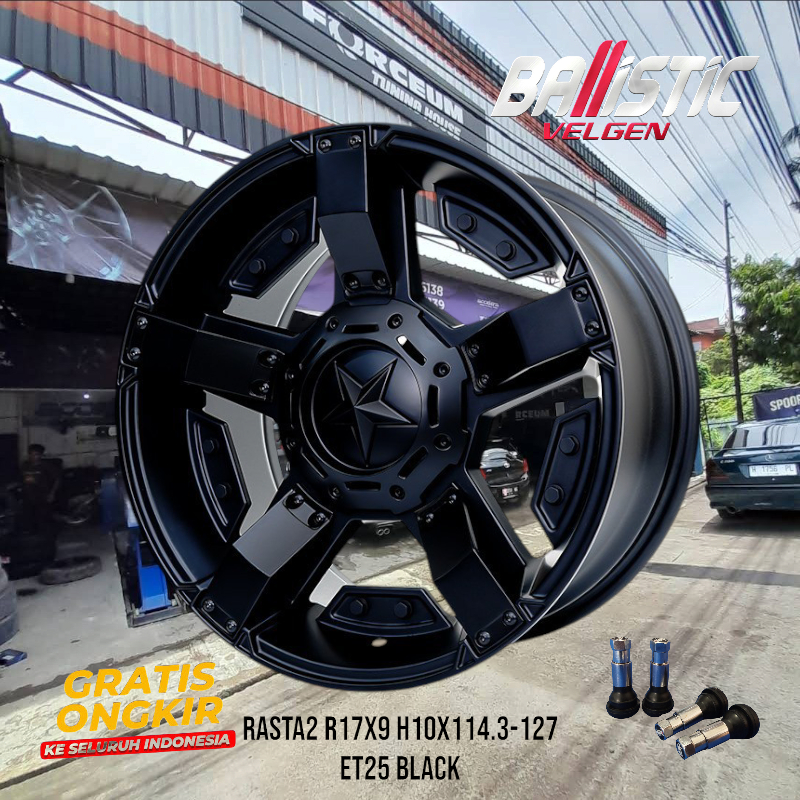 VELG MOBIL SEMI OFFROAD R17X9 BUAT RUBICON SAHARA DODGE RUSH HARIER HILUX SINGLE CABIN HSR RASTA R17