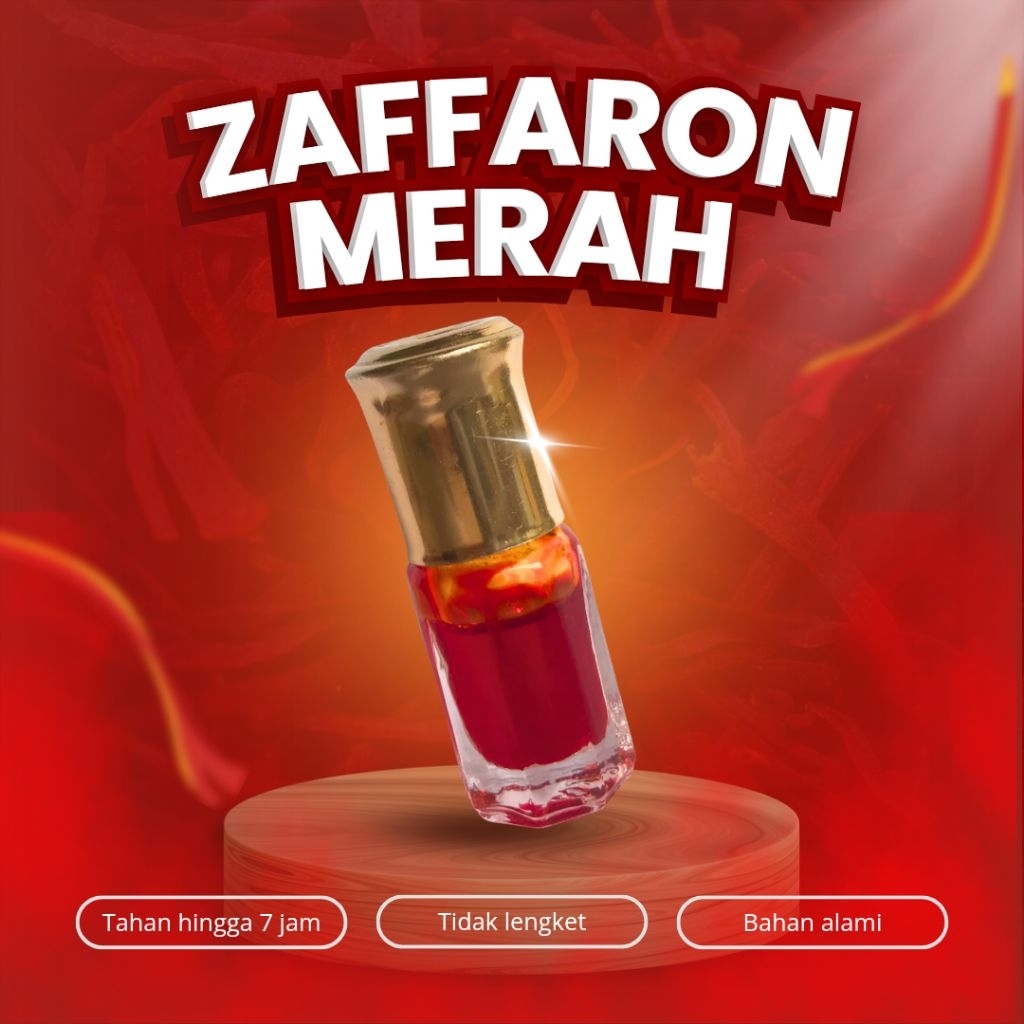 Zafaron Merah | Minyak Zafaron Merah 2ml | Parfum Zafaron Merah