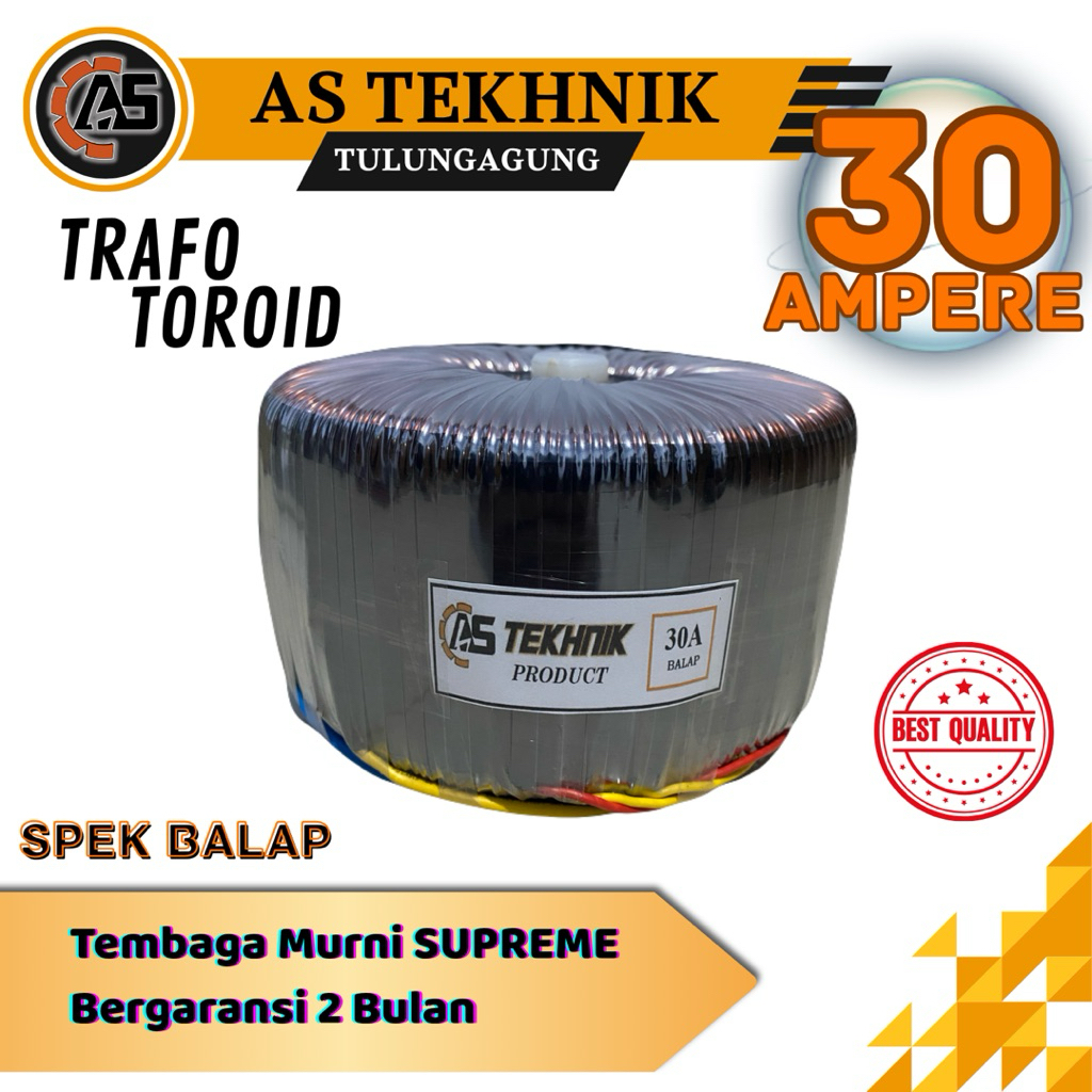 TRAFO TOROID DONAT 30A CT 65V 55V (SPEK BALAP)