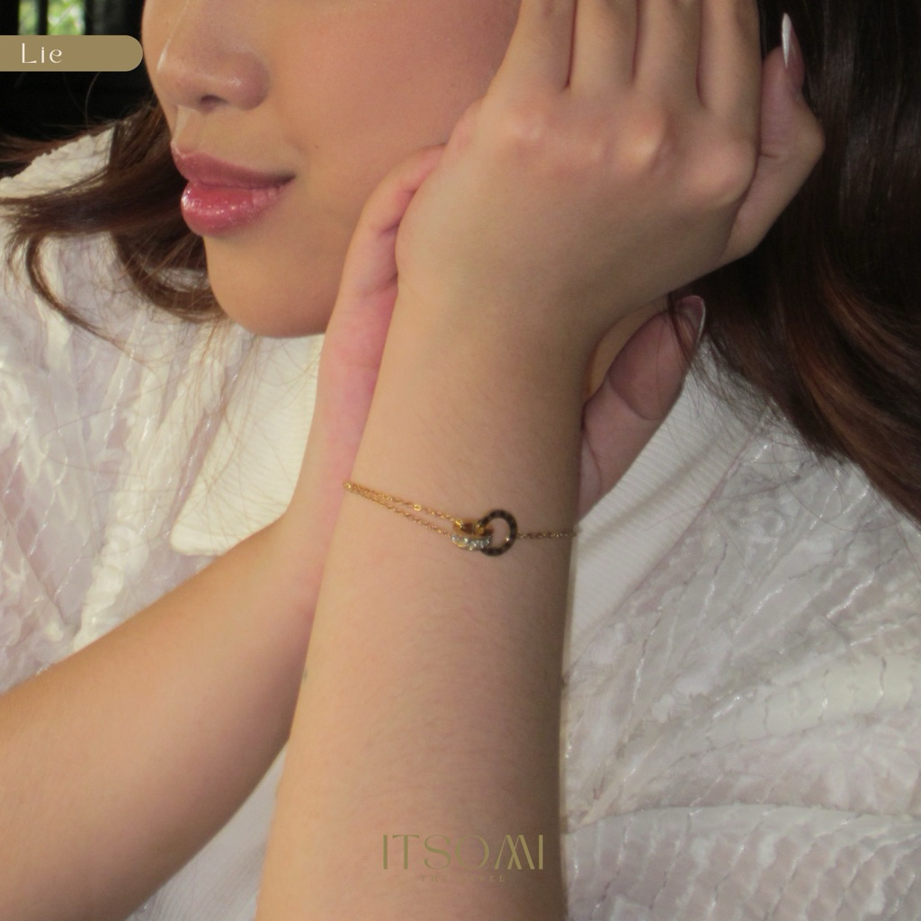 ITSOMI - Lie Bracelet / Gelang Wanita / Gelang Silver / Gelang Lapis Perak Silver