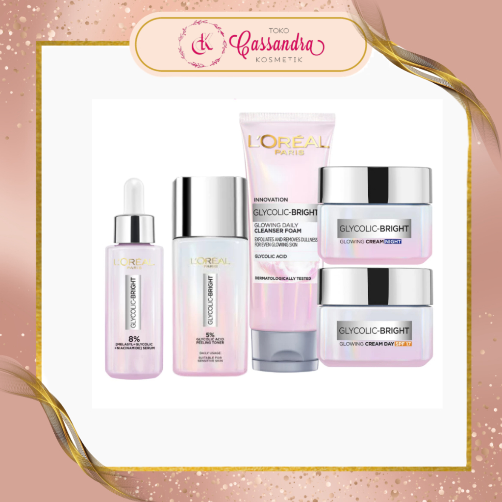 LOREAL PARIS GLYCOLIC BRIGHT | CLEANSER FOAM | INSTANT GLOWING SERUM