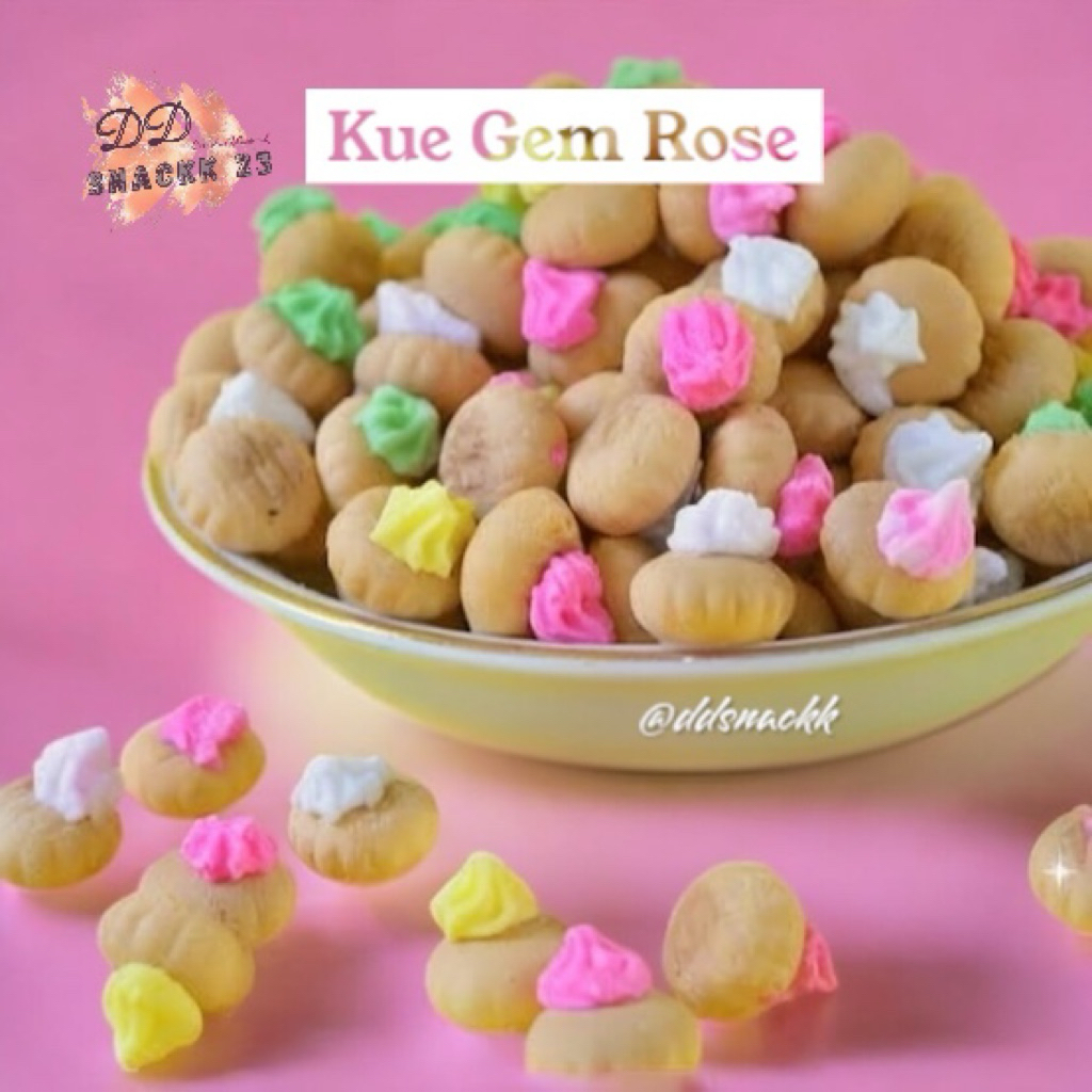 

BISKUIT GEMROSE 250GR / KUE MONAS / KUE KANCING / SNACK BISKUIT JADUL