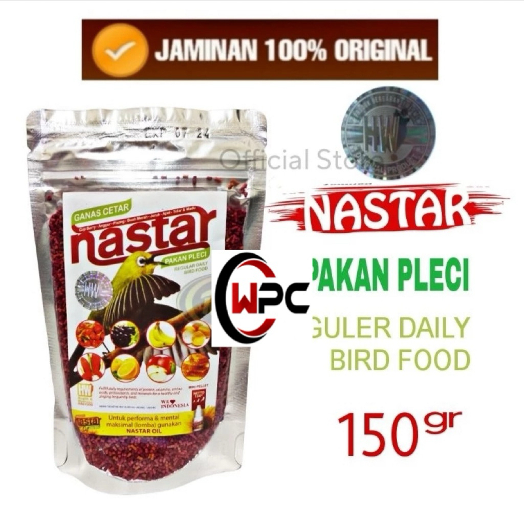 VOER NASTAR MAKANAN BURUNG KECIL PLECI CIBLEK