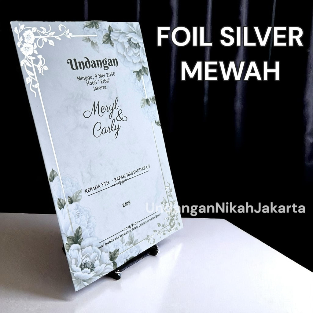 Blangko Undangan Kosong Pernikahan Erba  BLANKO UNDANGAN  MURAH Simple 2405