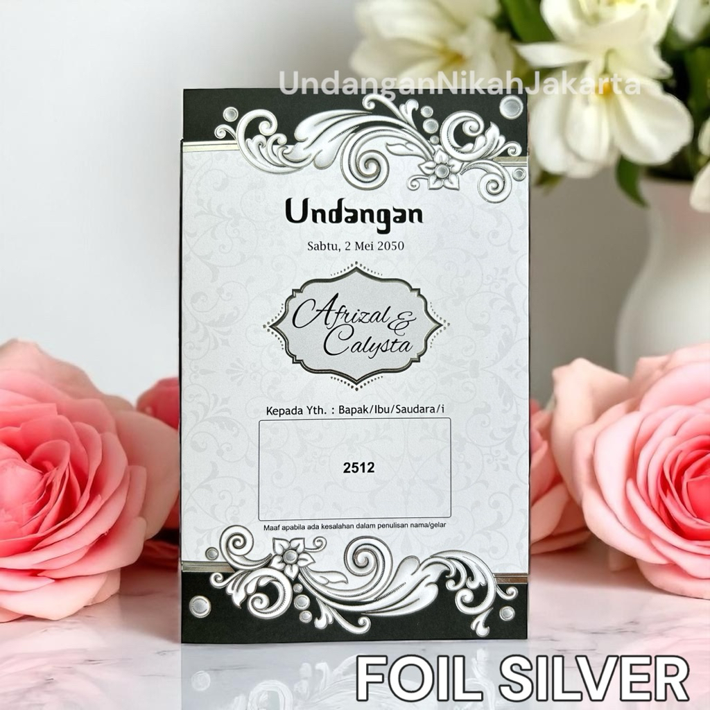 Blangko Undangan Kosong Pernikahan Erba  BLANKO UNDANGAN  MURAH Simple 2512