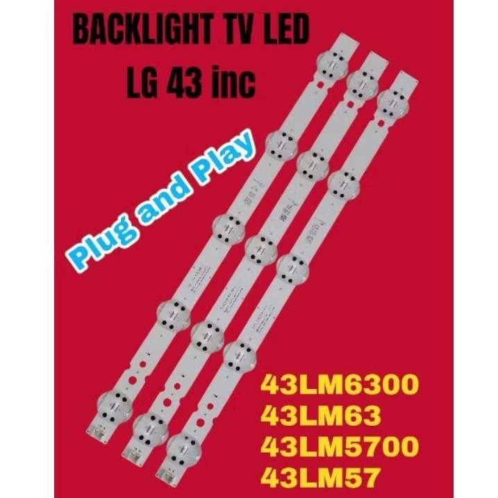 BL LG - BEKLITE - BACKLIGHT TV LG 43LM6300 - 43LM63 - 43LM5700 - 43LM57