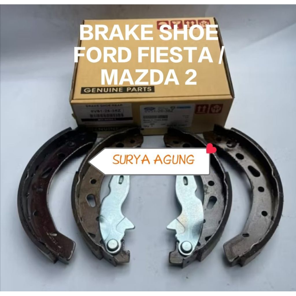 BRAKE SHOE / KAMPAS REM BELAKANG FORD FIESTA / MAZDA 2.
