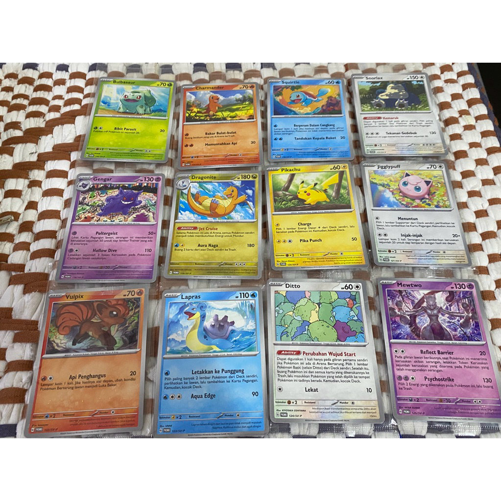 Paket Pokemon Pokeball Promo Set bulbasaur charmender squirtle snorlax gengar dragonite pikachu jigl