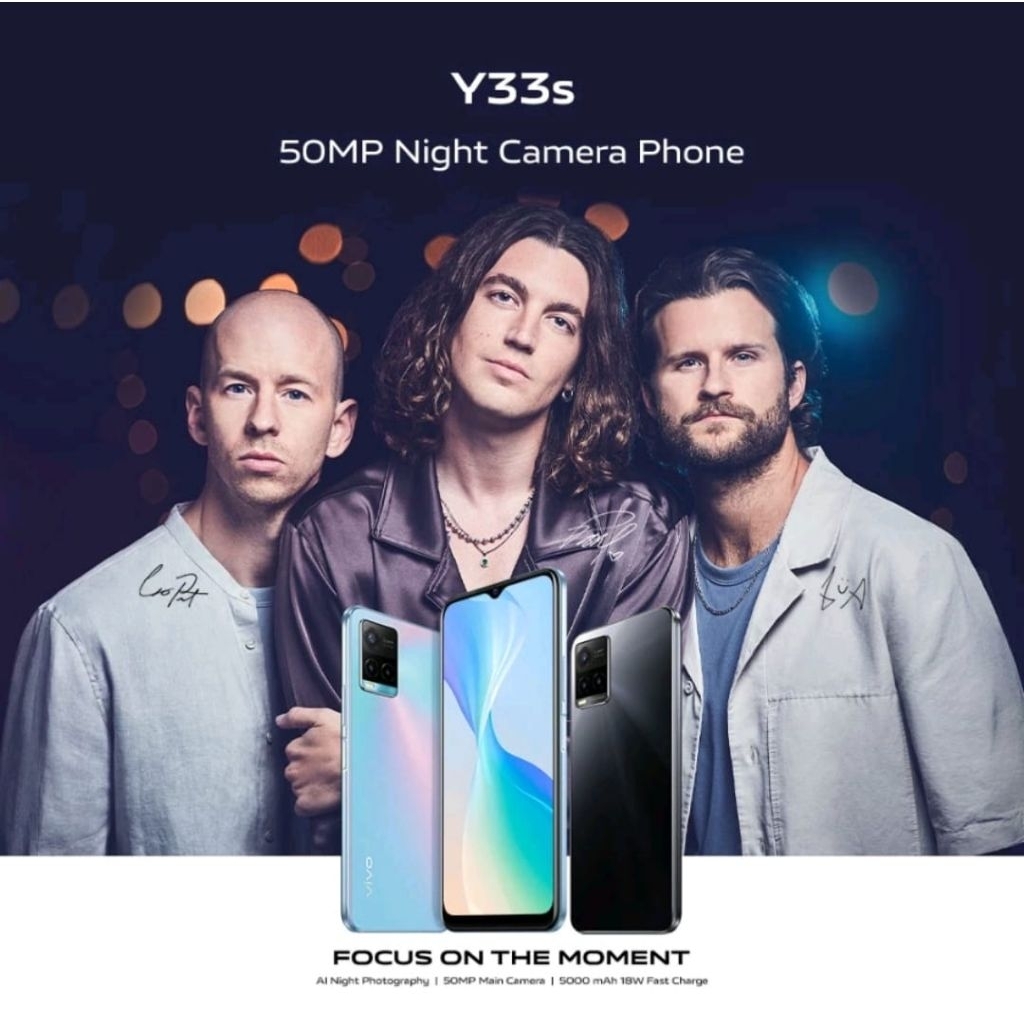 SMARTPHONE HP VIVO Y33s Ram 8+128GB & Ram 8+256GB [Display 6,58 inches + Camera 50MP + Battery 5000m