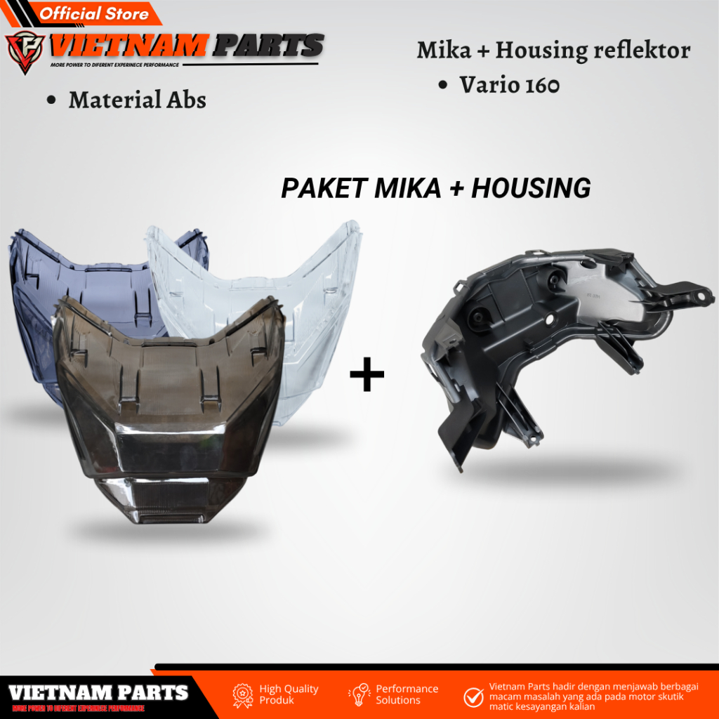 MIKA STOPLAMP + HOUSING REFLEKTOR VARIO 160 PAKET MIKA+HOUSING MIKA/COVER STOPLAMP BELAKANG