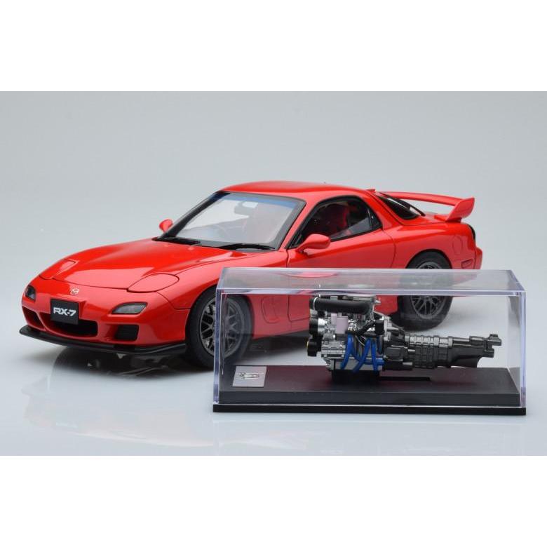1/18 POLAR MASTER MAZDA RX7 FD3S RED DIECAST MINIATUR NOT IGNITION