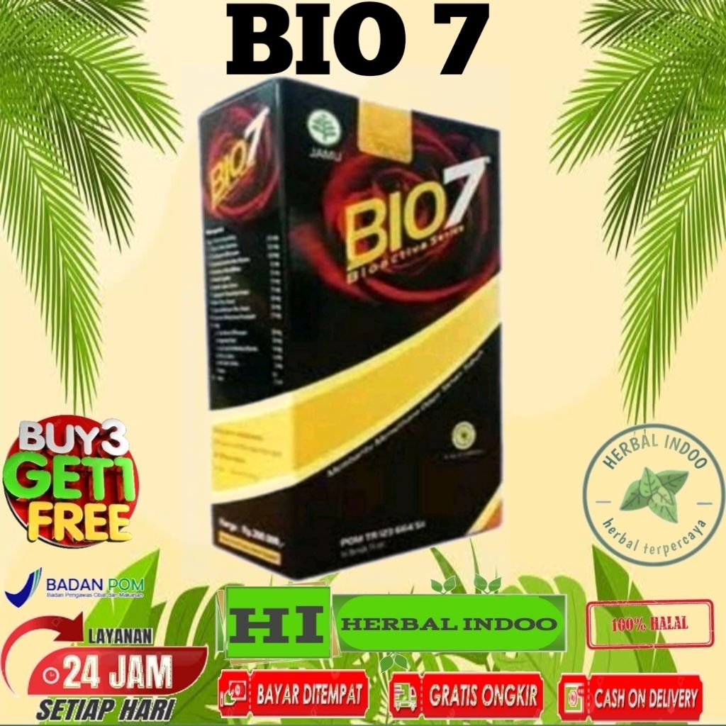 

BIO7 JAMU TETES HERBAL 100% original