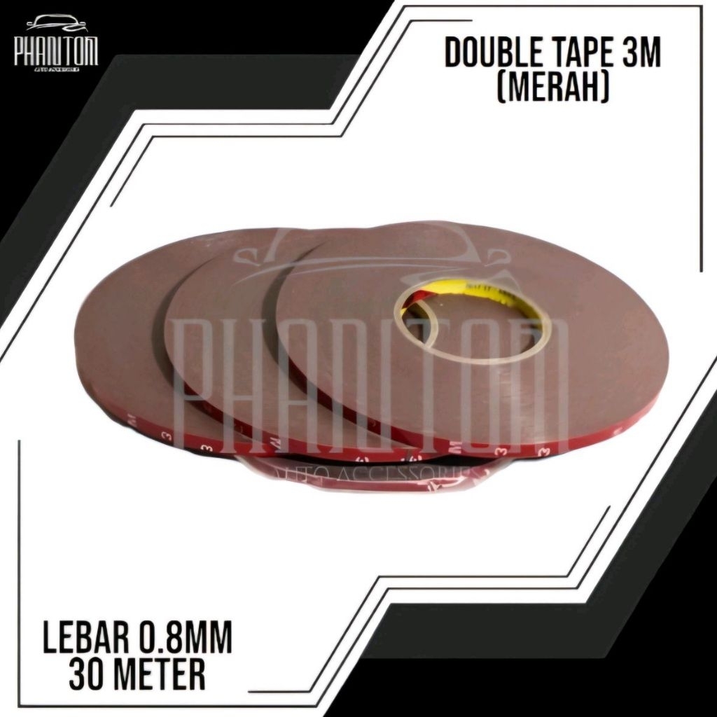 DOUBLE TAPE 3M (MERAH)