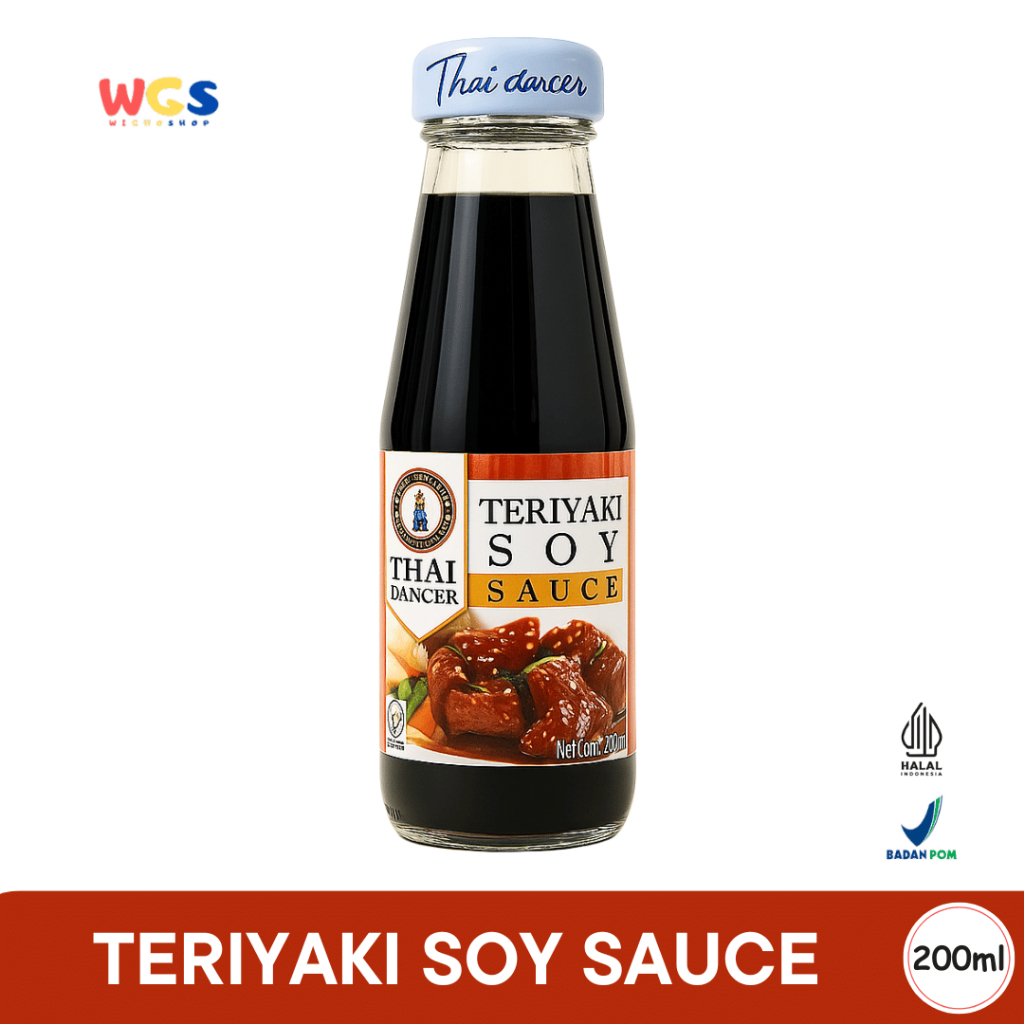 

Thai Dancer Teriyaki Soy Sauce 200ml – Saus Kedelai Teriyaki Otentik untuk Marinasi & Tumisan Asia