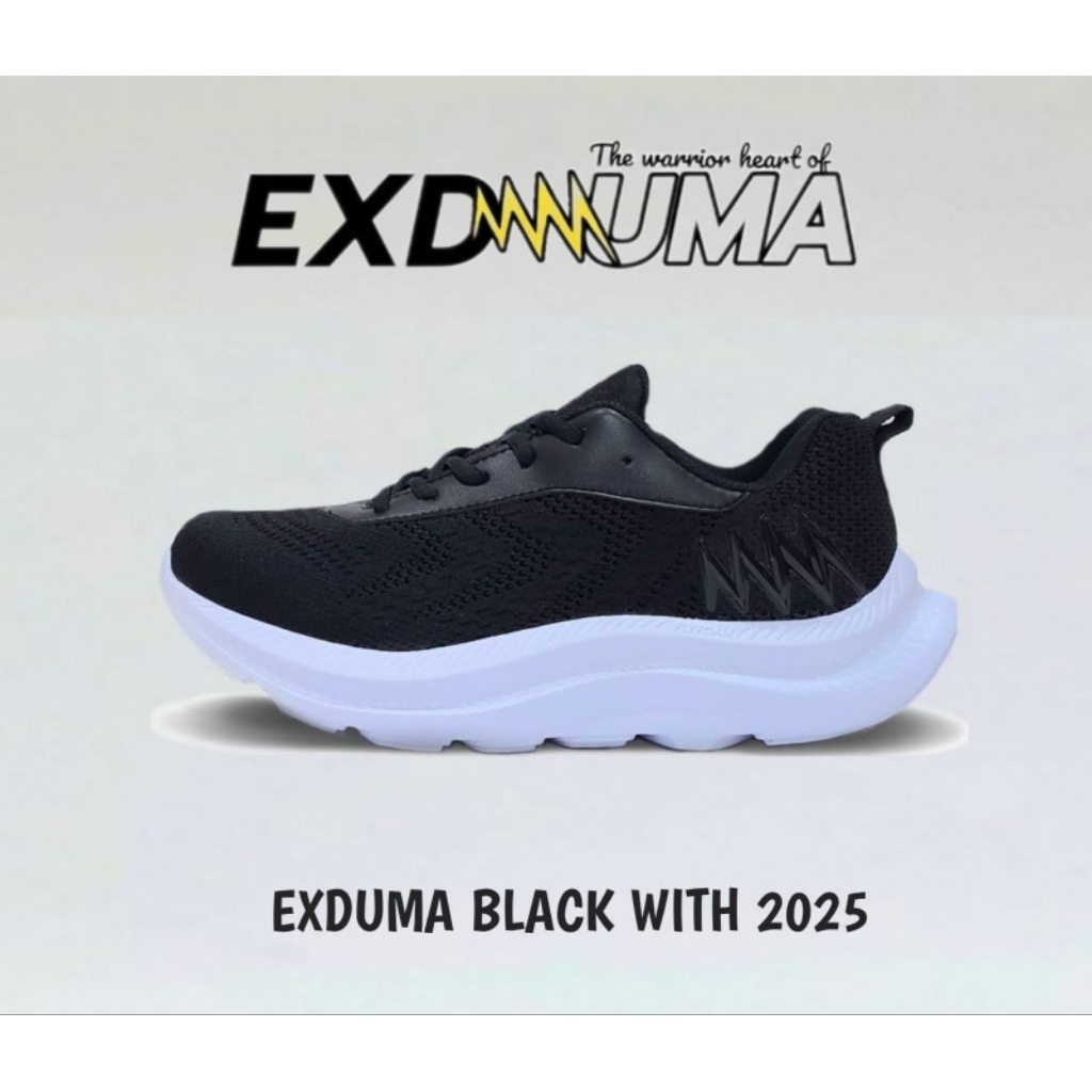 SEPATU EXDUMA BLACK WITH RAJUT 2025 ORIGINAL EXDUMA
