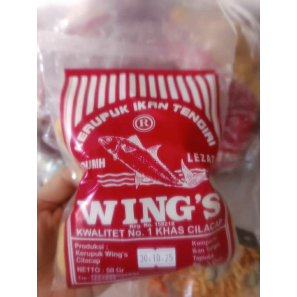 

Wings Kerupuk Ikan Tengiri 50gr Oleh-oleh