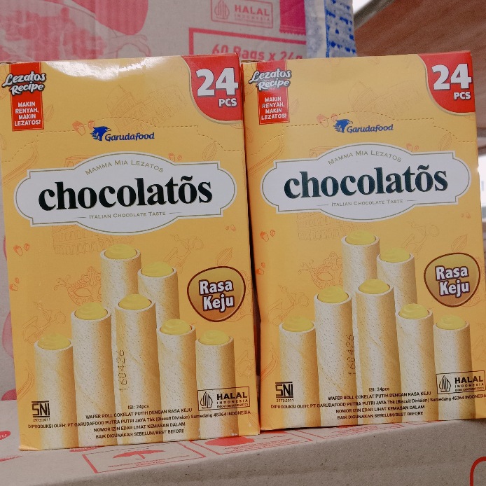 

1box Garudafood Mamma Mia Lezatos Chocolate Tarte Italian varian keju