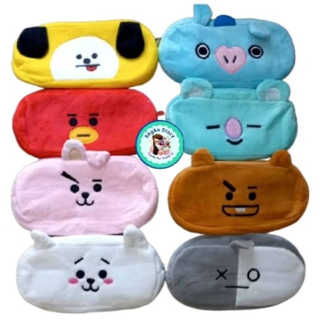 

[READY STOCK] Tempat Pensil BT21 Lucu — Pencil Case Karakter BTS / Tempat Alat Tulis Gemoy!