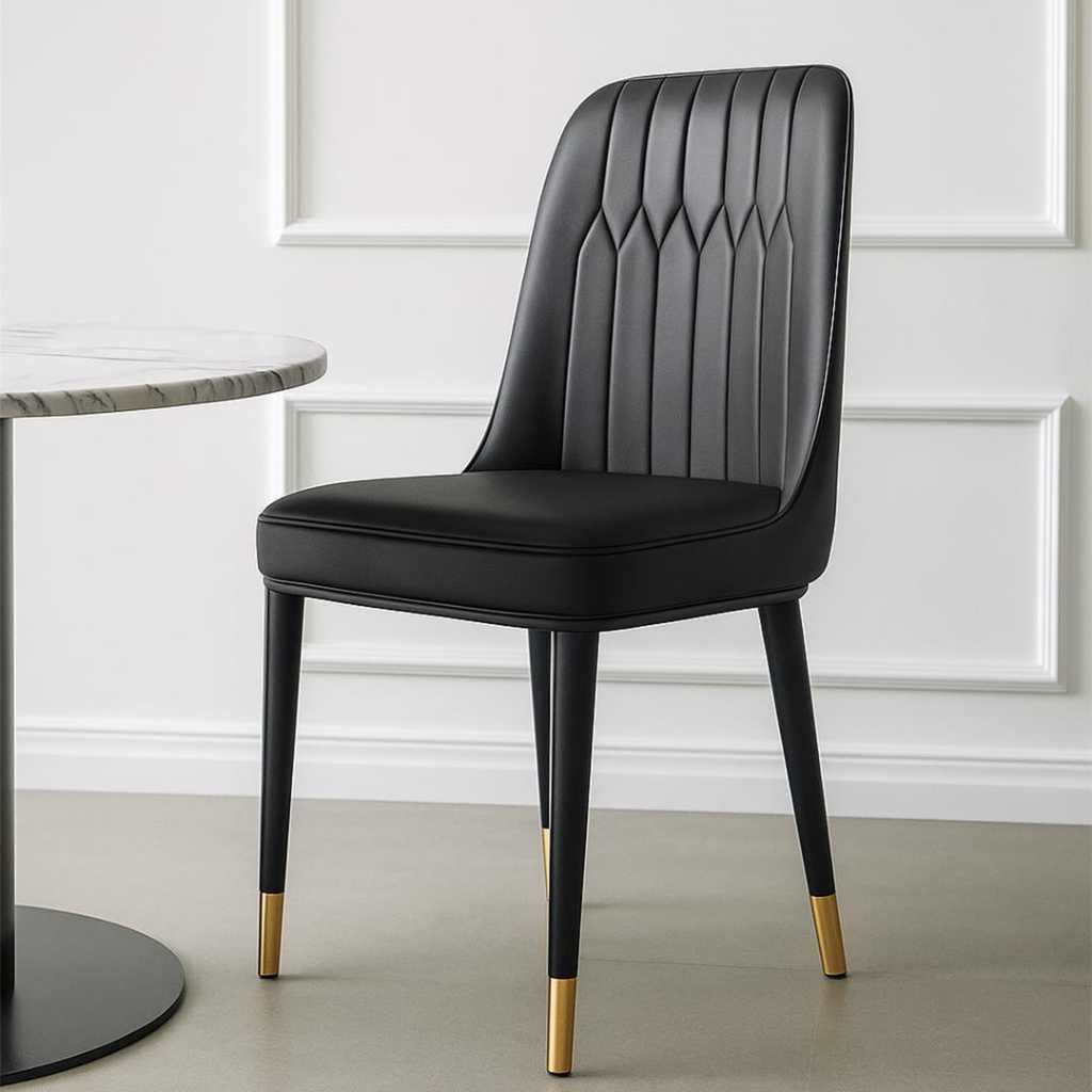 Kursi Modern Minimalis Bahan Kulit Kursi Makan Mewah Kursi Ruang Tamu