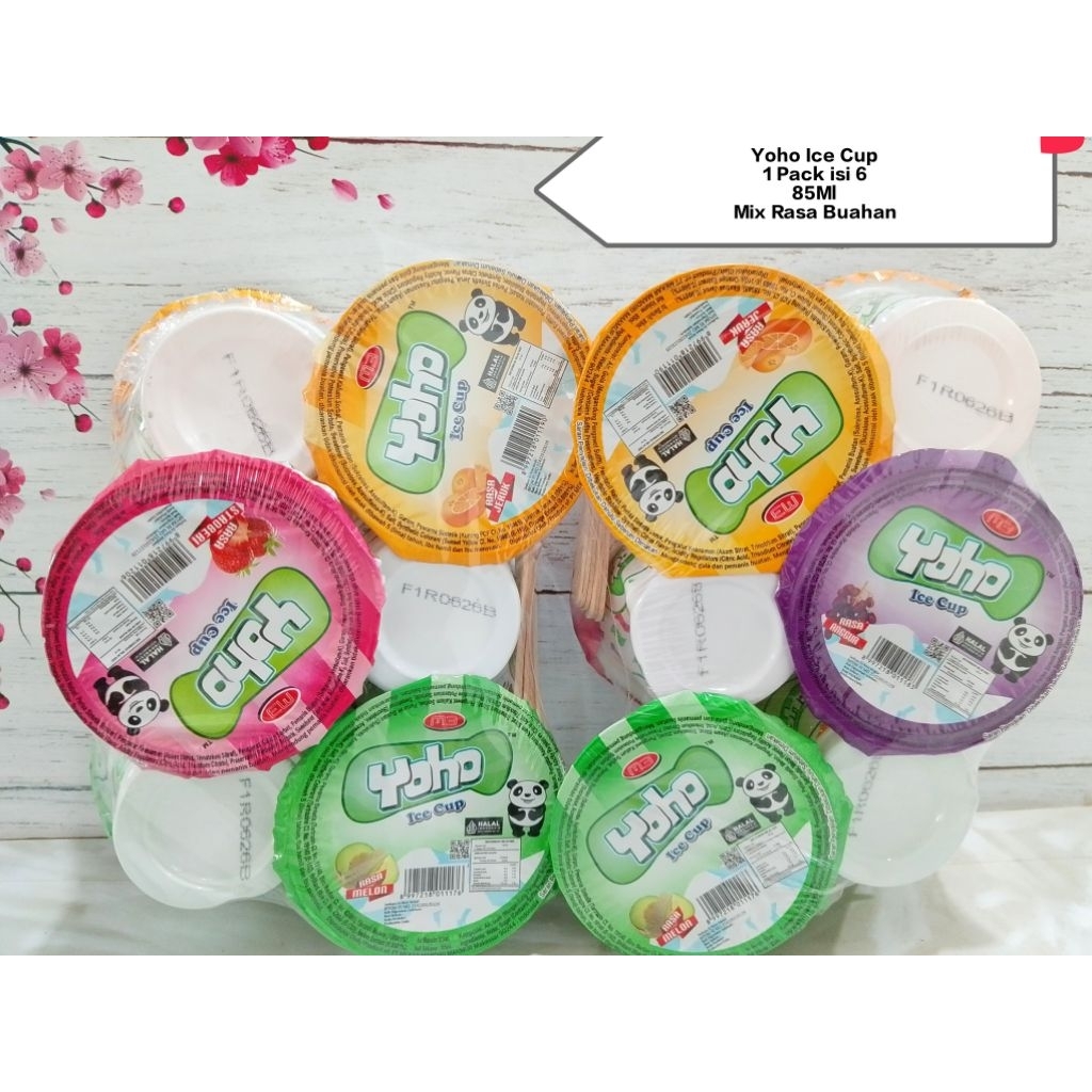 

YOHO ICE CUP Uk 85ml 1 pack isi 6 pcs Mix rasa buah Exp super aman.