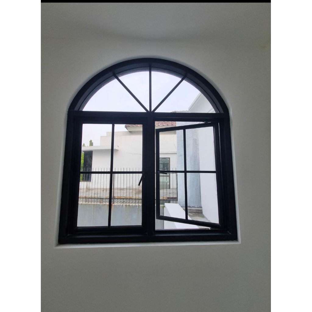 Jendela lengkung Aluminium