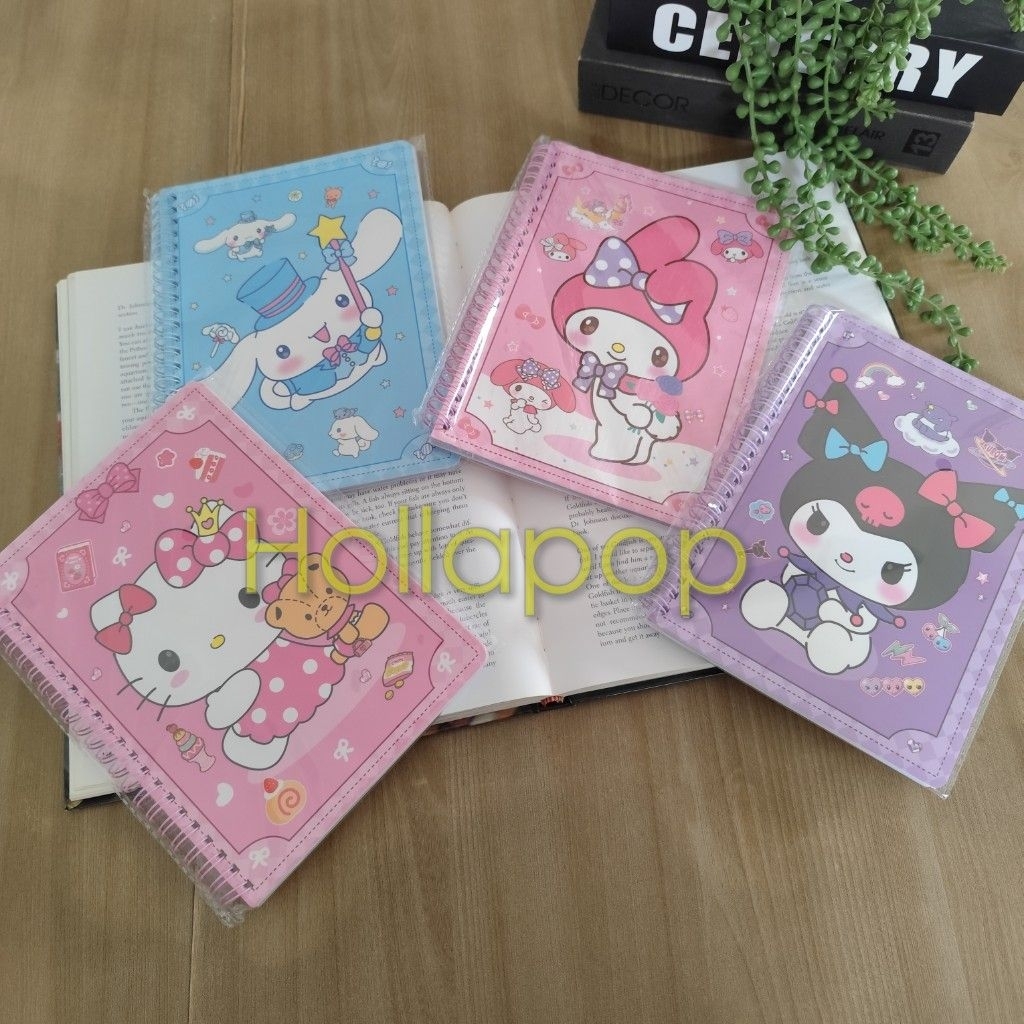 

HOP Diary Buku Tulis Notes Notepad A5 Ring My Melody Kuromi Hello Kitty Cinnamoroll Colour