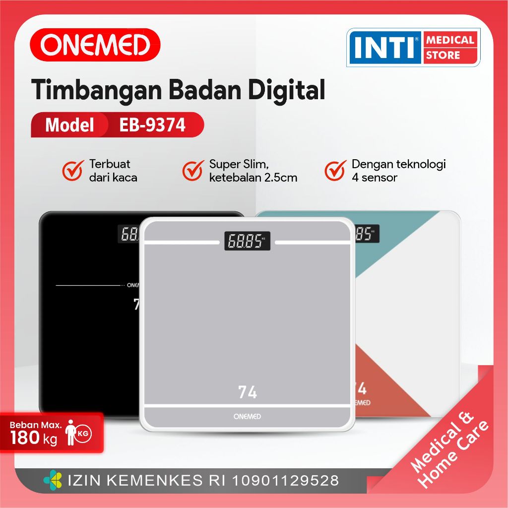 Onemed | Timbangan Badan Digital EB 9374 | Timbangan Badan Onemed