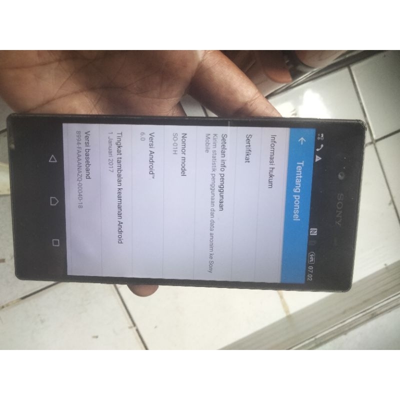 LCD TOUCHSCREEN FRAME SONY Z5 SO 01H ORIGINAL